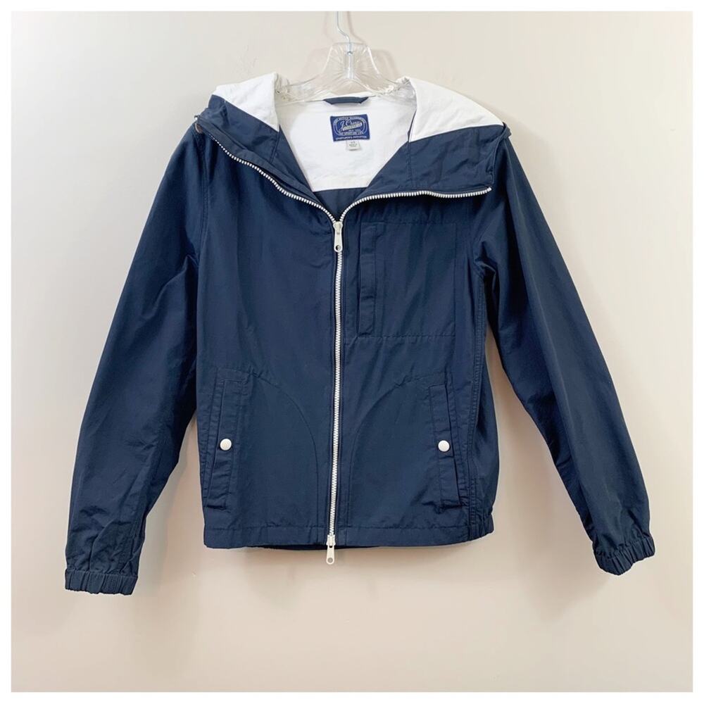 J Crew Outwear Sportsmen’s Navy Hooded Jacket
